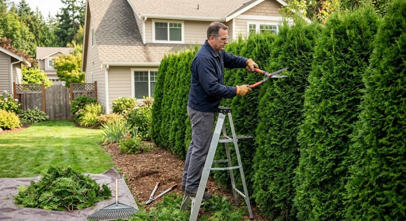 Arborvitae Pruning Service